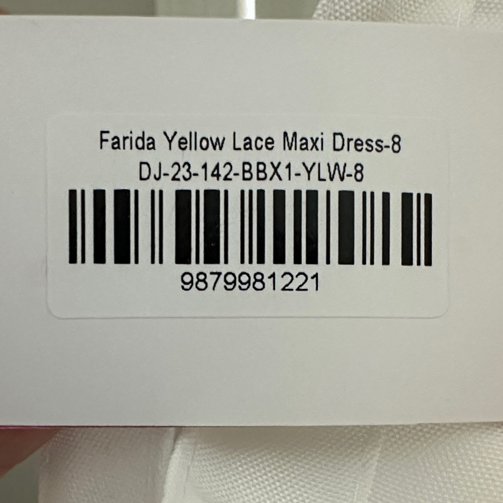 Elegant Yellow Lace  Maxi Dress